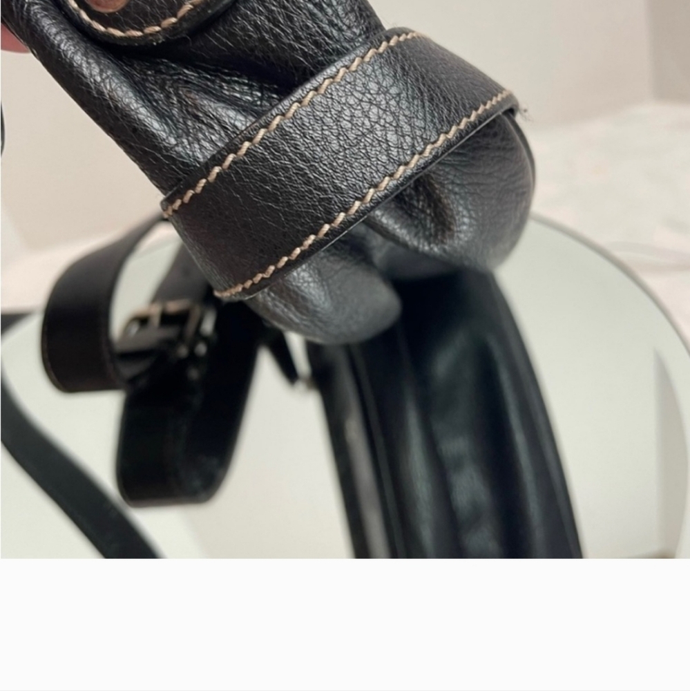 Gucci black leather 3 way belt bag Crossbody shoulder bag w/ COA, EUC - Picture 9 of 15